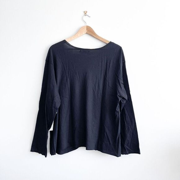 Treasure & Bond Womens Long Sleeve Twist Front V-Neck Top Size XXL - Picture 2 of 9